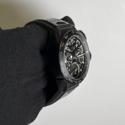 Tag Heuer Carrera 45mm Openwork Dial Watch Ref# CAR5A8W - Happy Jewelers Fine Jewelry Lifetime Warranty