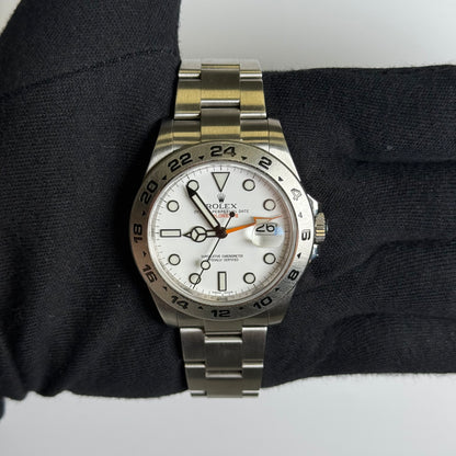 Rolex Explorer II 42mm White Dial Watch Ref# 216570 - Happy Jewelers Fine Jewelry Lifetime Warranty