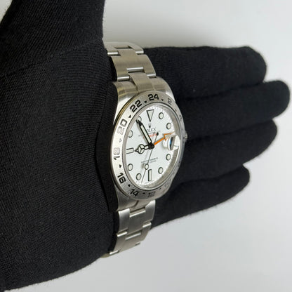 Rolex Explorer II 42mm White Dial Watch Ref# 216570 - Happy Jewelers Fine Jewelry Lifetime Warranty