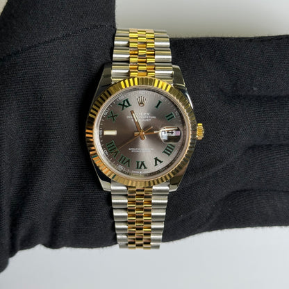 Rolex Datejust 41mm Wimbledon Dial Watch Ref# 126333 - Happy Jewelers Fine Jewelry Lifetime Warranty
