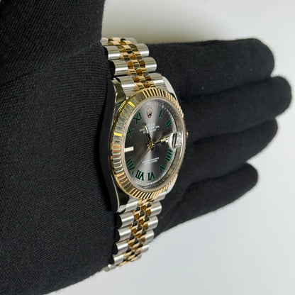 Rolex Datejust 41mm Wimbledon Dial Watch Ref# 126333 - Happy Jewelers Fine Jewelry Lifetime Warranty