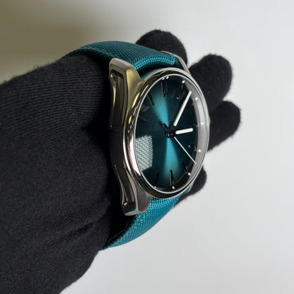 H. Moser & Cie Pioneer 43mm Blue Dial Watch Ref# 3200-1214 - Happy Jewelers Fine Jewelry Lifetime Warranty