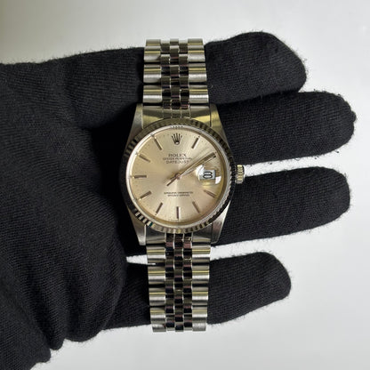 Rolex Datejust 36mm Silver Dial Watch Ref# 16234 - Happy Jewelers Fine Jewelry Lifetime Warranty