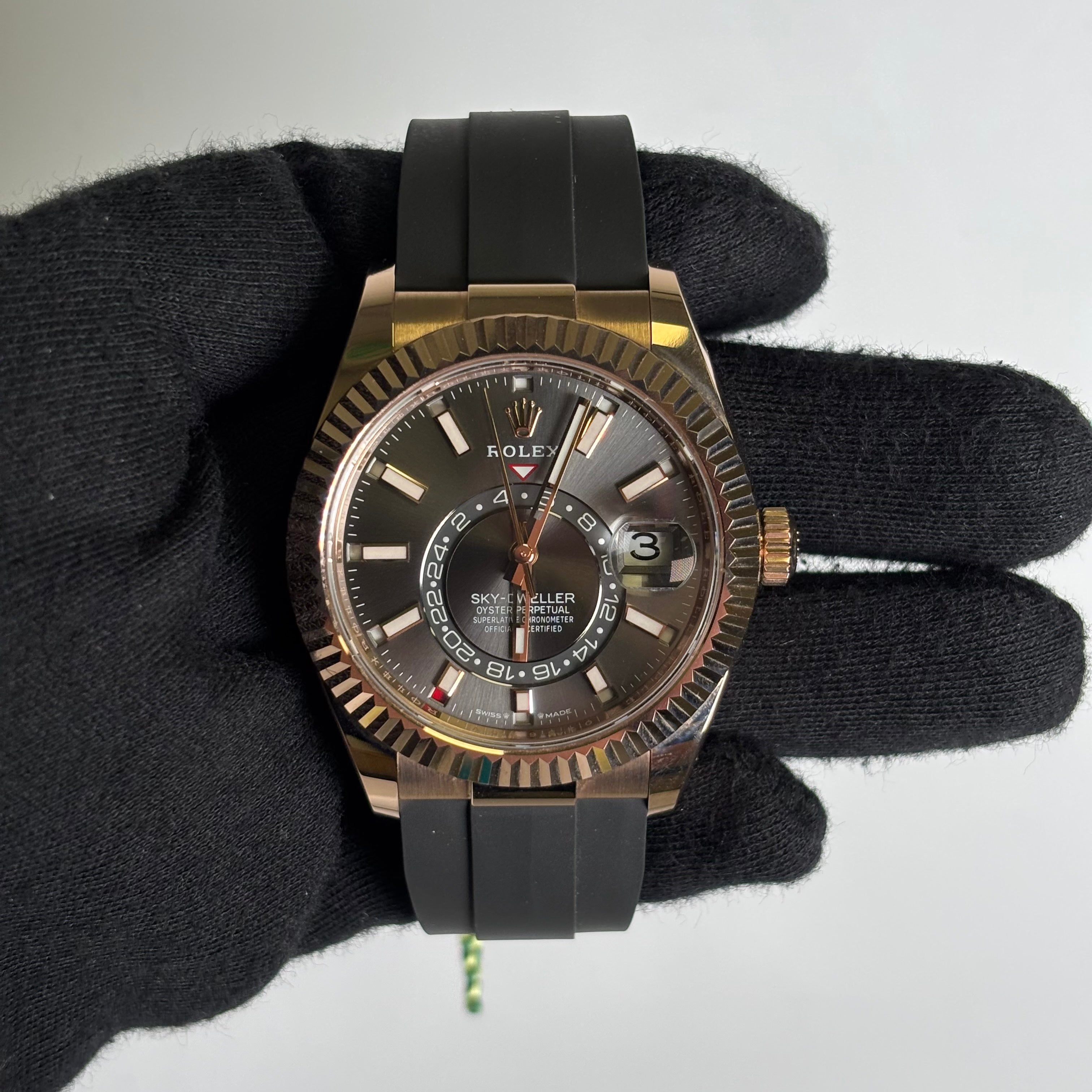 Rolex Sky-Dweller 42mm Rhodium Dial Watch Ref# 336235 - Happy Jewelers Fine Jewelry Lifetime Warranty