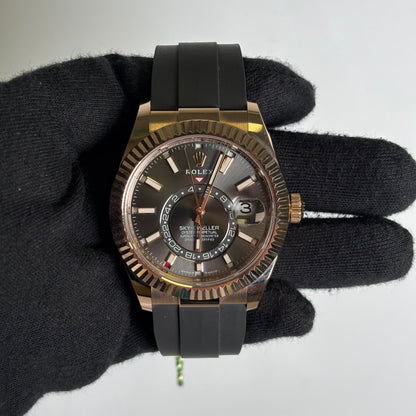 Rolex Sky-Dweller 42mm Rhodium Dial Watch Ref# 336235 - Happy Jewelers Fine Jewelry Lifetime Warranty