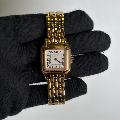 Cartier Panthere 27mm White Dial Watch Ref# WGPN0009 - Happy Jewelers Fine Jewelry Lifetime Warranty