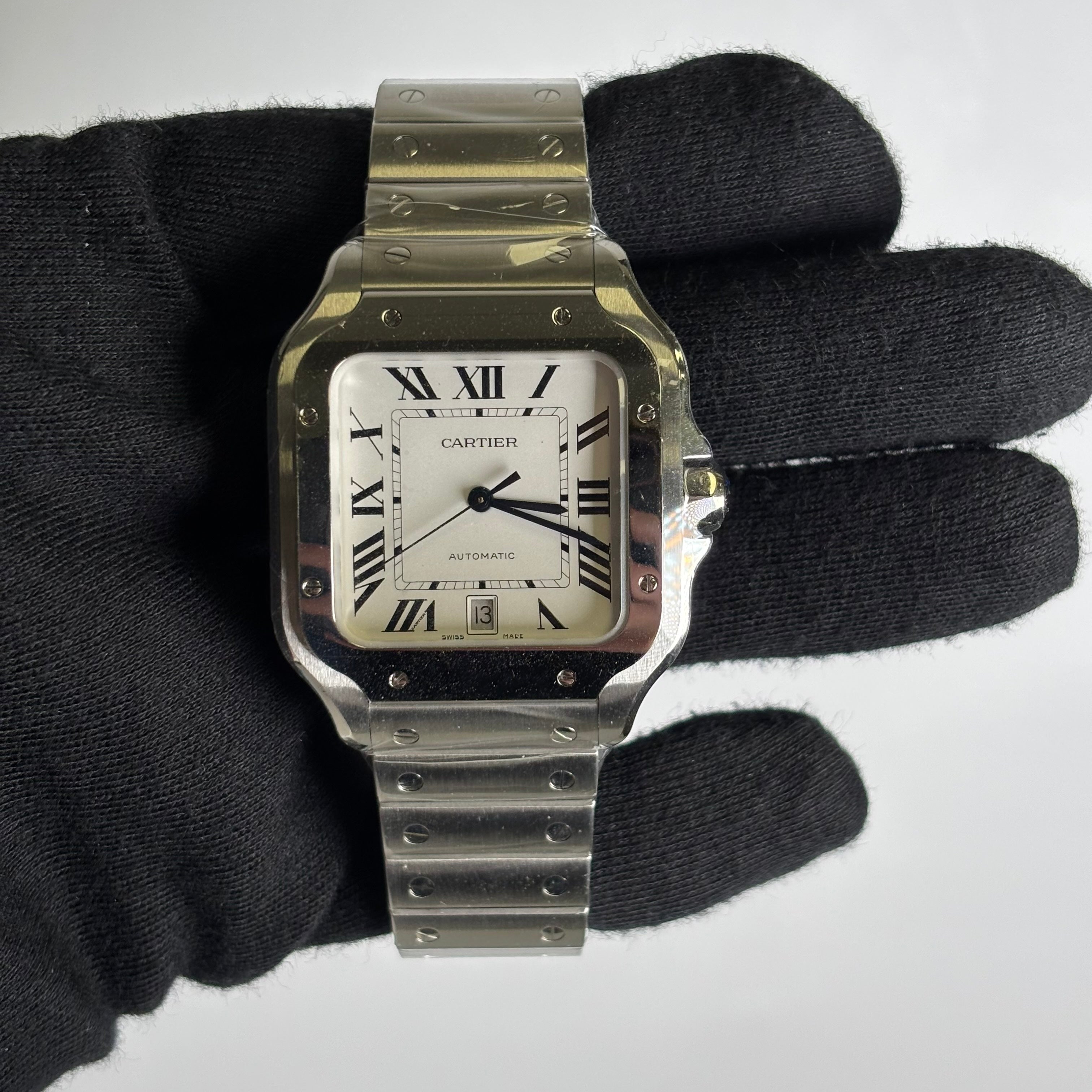 Cartier Santos 40mm White Dial Watch Ref# WSSA0018 - Happy Jewelers Fine Jewelry Lifetime Warranty