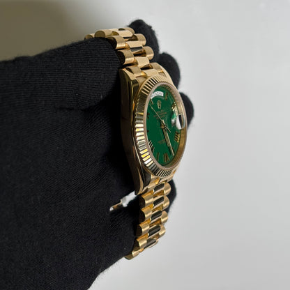 Rolex Day-Date 40mm Green Dial Watch Ref# 228238 - Happy Jewelers Fine Jewelry Lifetime Warranty