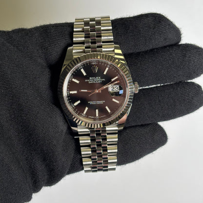 Rolex Datejust 41mm Black Dial Watch Ref# 126334 - Happy Jewelers Fine Jewelry Lifetime Warranty