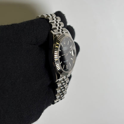 Rolex Datejust 41mm Black Dial Watch Ref# 126334 - Happy Jewelers Fine Jewelry Lifetime Warranty