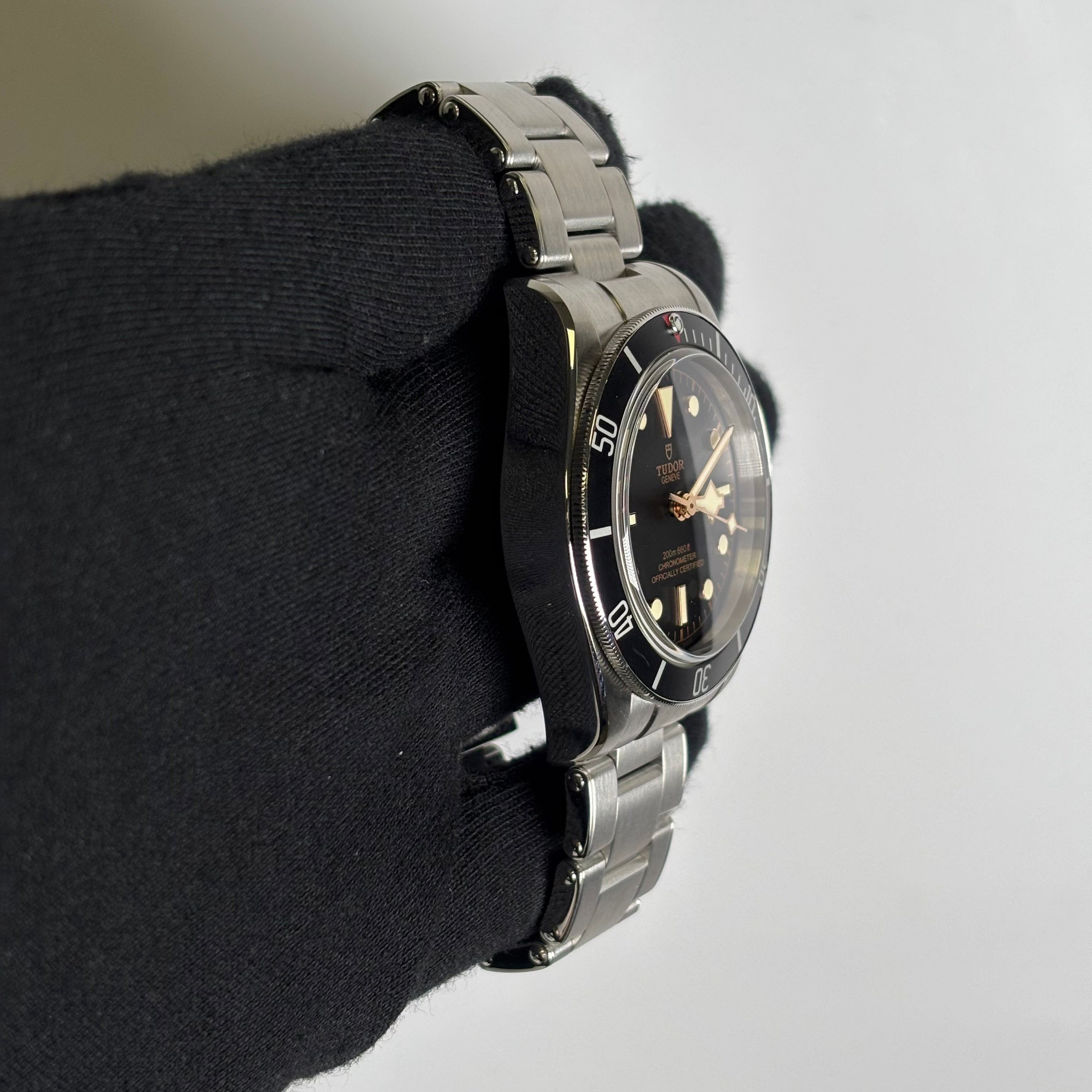 Tudor Black Bay 41mm Black Dial Watch Ref# 79230N - Happy Jewelers Fine Jewelry Lifetime Warranty