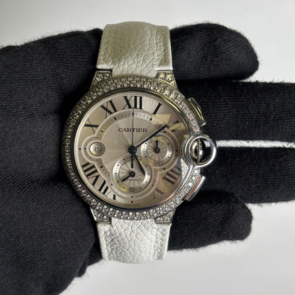 Cartier Ballon Bleu 44mm Silver Dial Watch Ref# W6920003 - Happy Jewelers Fine Jewelry Lifetime Warranty