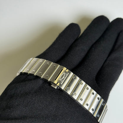 Cartier Santos 39.8mm Green Dial Watch Ref# WSSA0062 - Happy Jewelers Fine Jewelry Lifetime Warranty