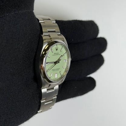 Rolex Oyster Perpetual 36mm Pistachio Dial Watch Ref# 126000 - Happy Jewelers Fine Jewelry Lifetime Warranty