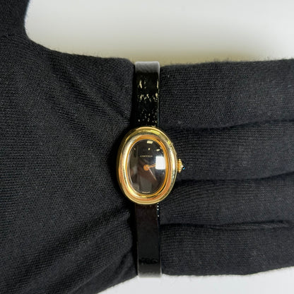 Cartier Baignoire 18.7mm Black Dial Watch Ref# WGBA0040 - Happy Jewelers Fine Jewelry Lifetime Warranty
