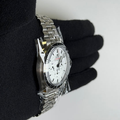 Omega Speedmaster 42mm White Dial Watch Ref# 310.30.42.50.04.001 - Happy Jewelers Fine Jewelry Lifetime Warranty