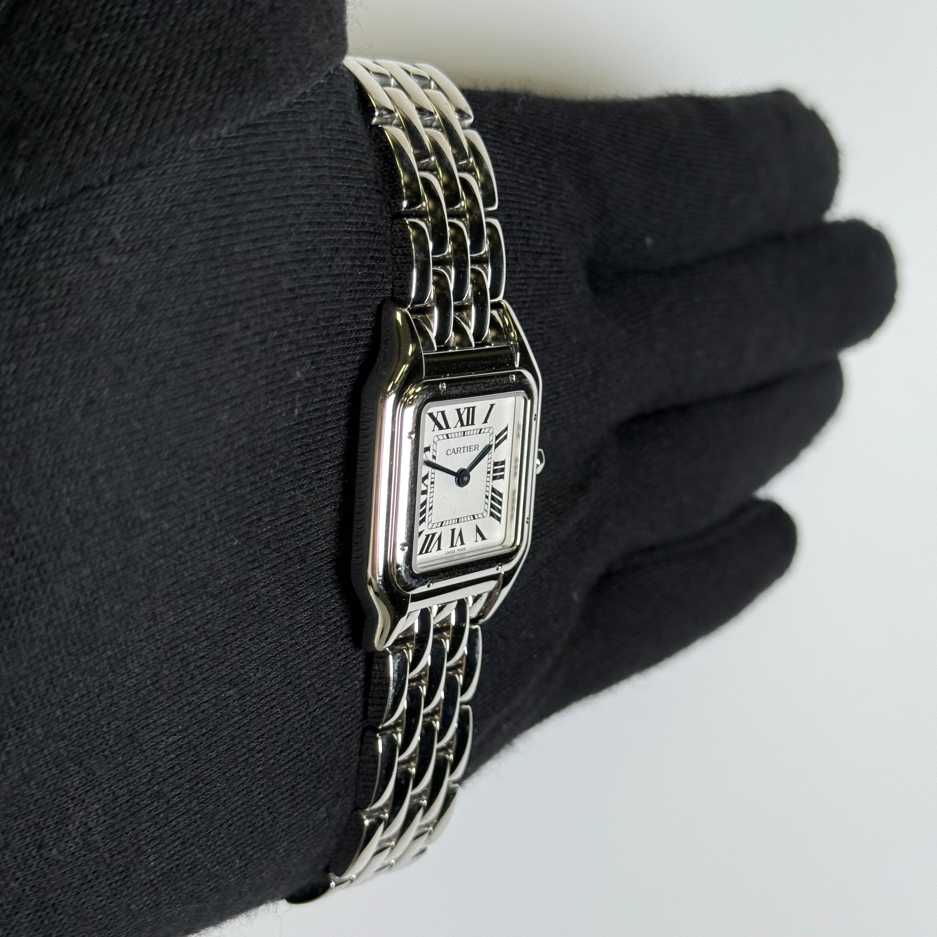 Cartier Panthere 26mm White Dial Watch Ref# WSPN0015 - Happy Jewelers Fine Jewelry Lifetime Warranty