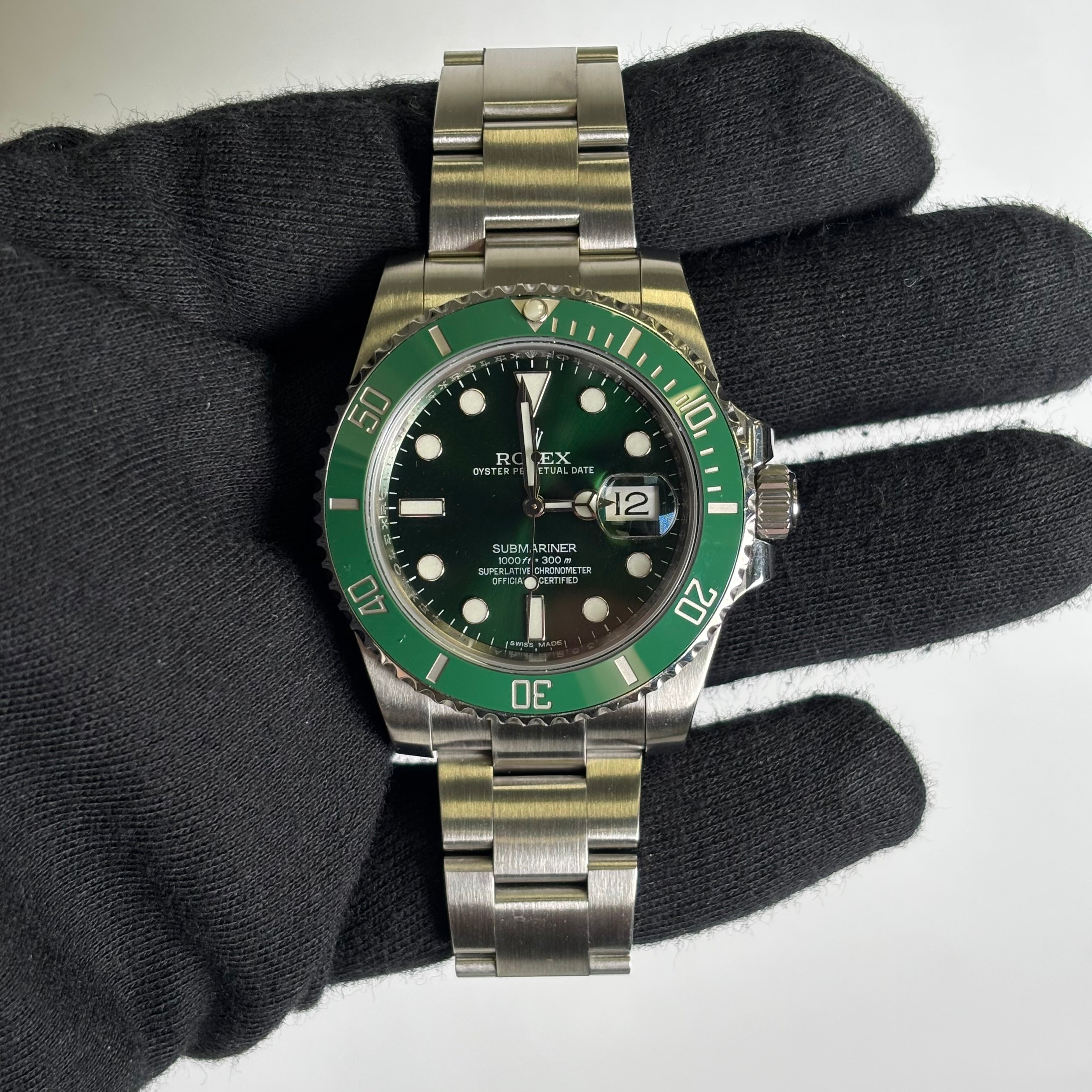 Rolex Submariner 40mm Green Dial Watch Ref# 116610LV - Happy Jewelers Fine Jewelry Lifetime Warranty