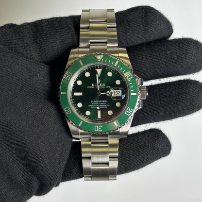 Rolex Submariner 40mm Green Dial Watch Ref# 116610LV - Happy Jewelers Fine Jewelry Lifetime Warranty