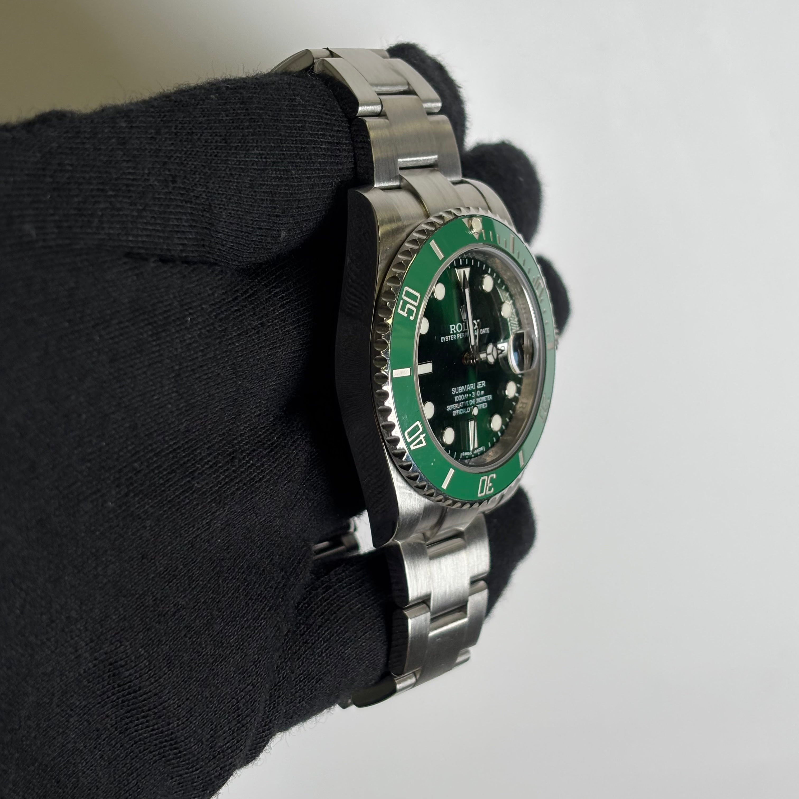 Rolex Submariner 40mm Green Dial Watch Ref# 116610LV - Happy Jewelers Fine Jewelry Lifetime Warranty