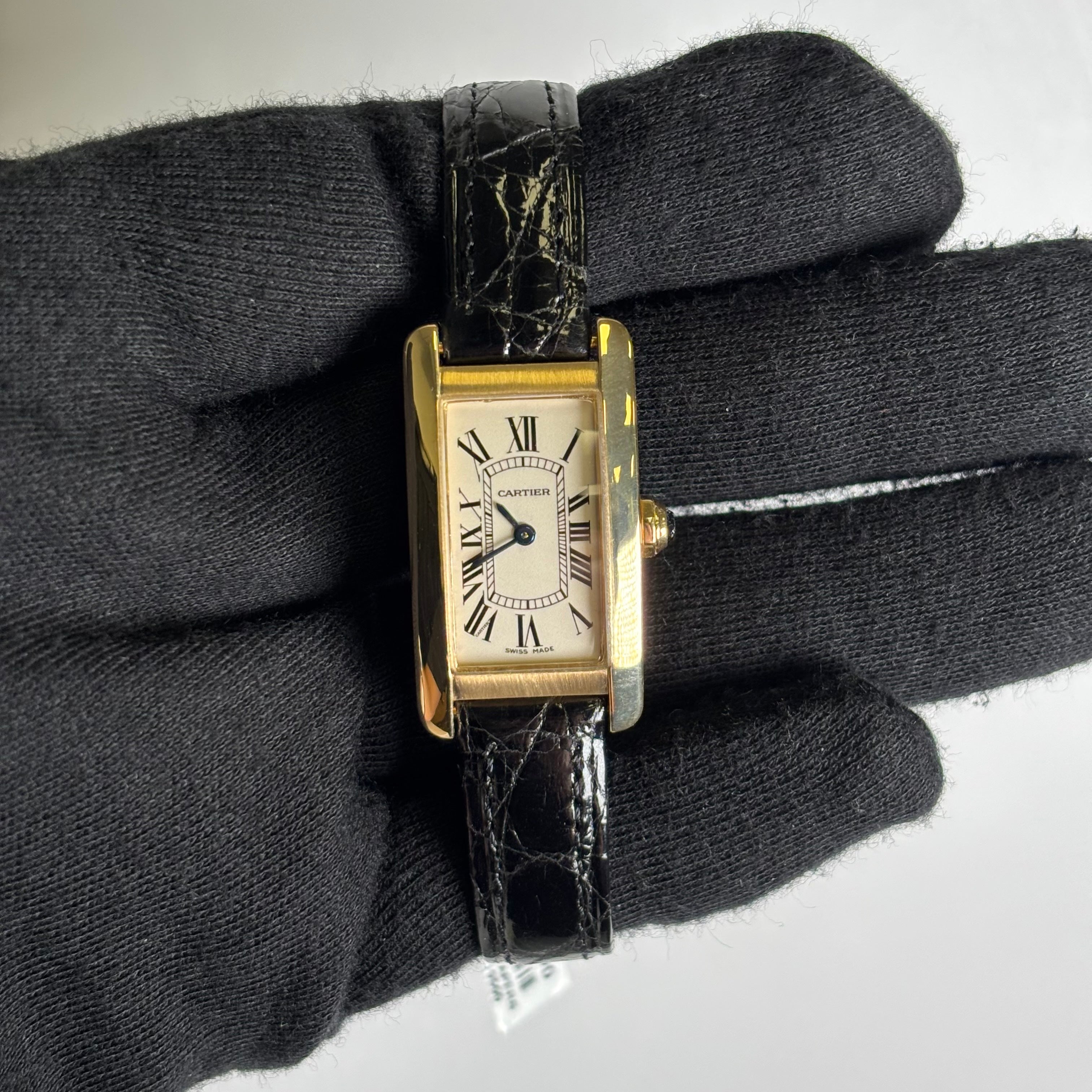 Cartier Tank Americaine 28mm Ivory Dial Watch Ref# W2601556 - Happy Jewelers Fine Jewelry Lifetime Warranty