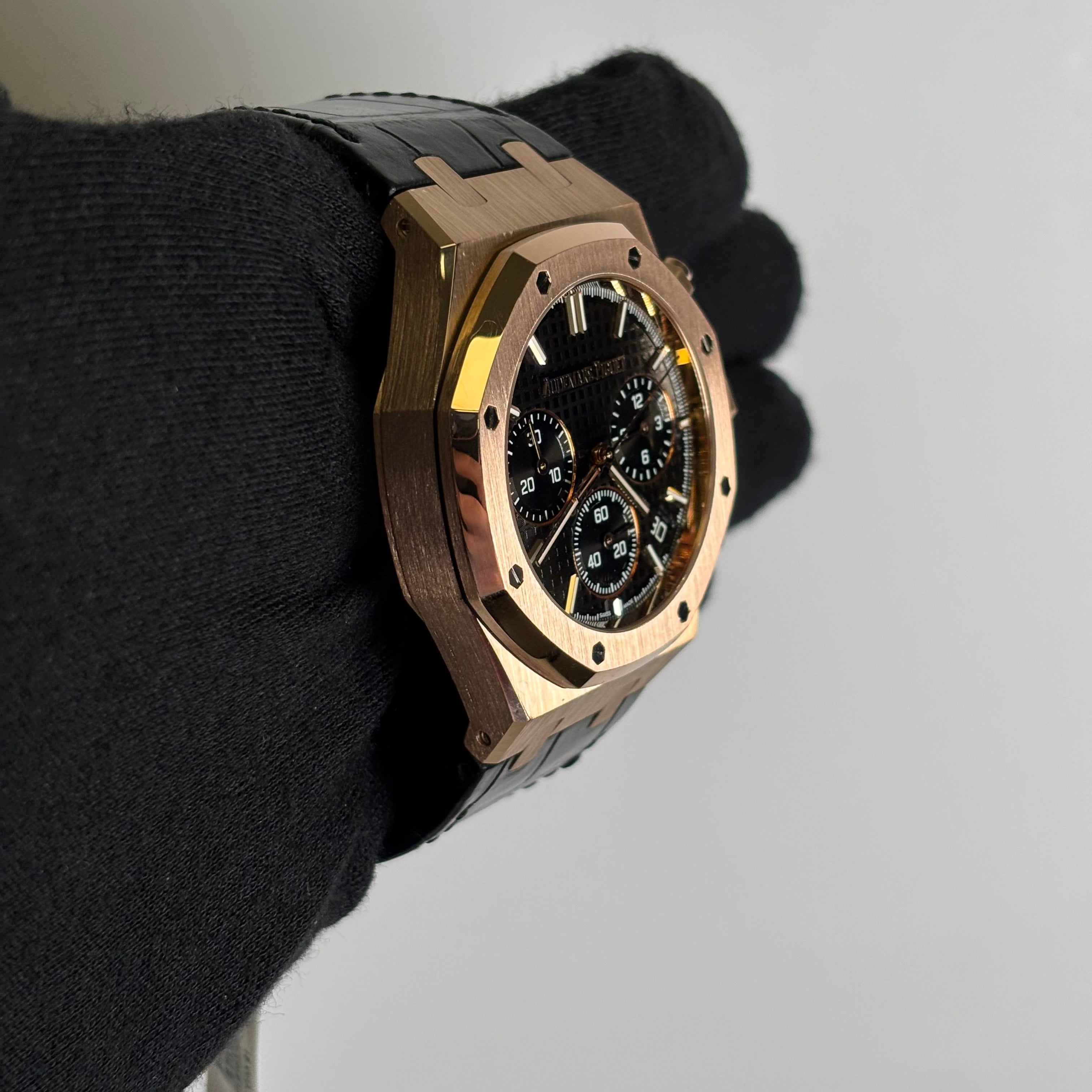 黒20、キャメル30 Audemars Piguet Royal Oak 41mm Black Dial Watch Ref# 26240OR.OO