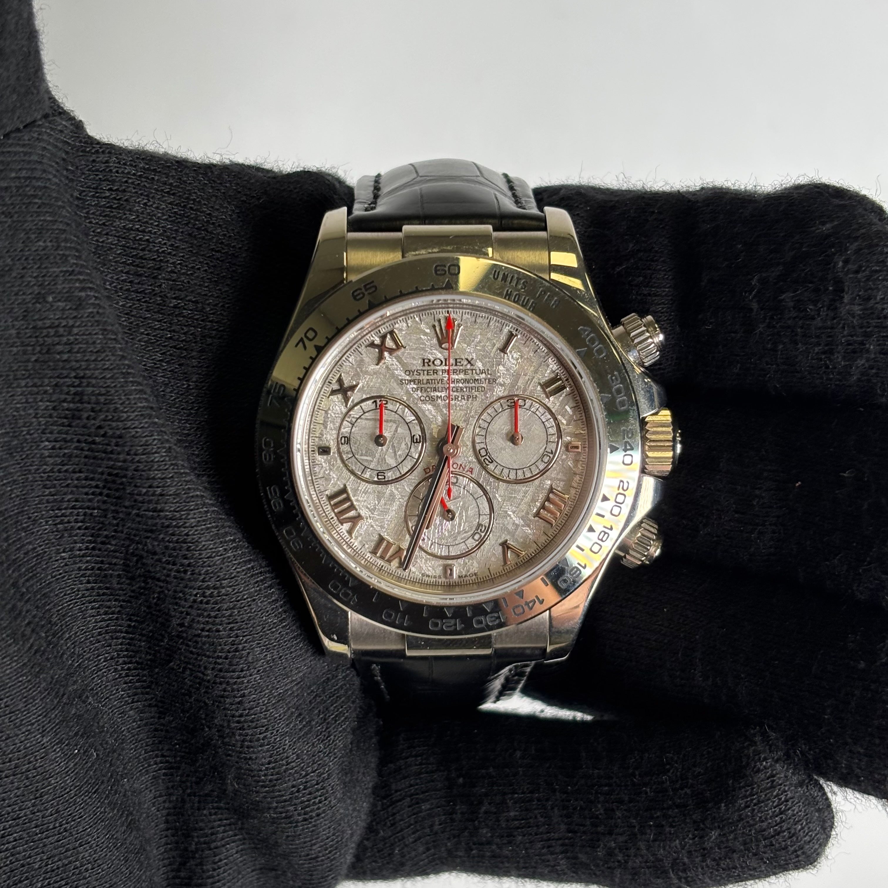 Rolex Daytona 40mm Meteorite Dial Watch Ref# 116519 - Happy Jewelers Fine Jewelry Lifetime Warranty