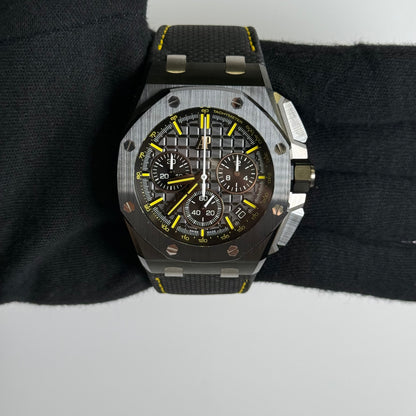 Audemars Piguet Royal Oak 43mm Black Dial Watch Ref# 26420CE.OO.A005VE.01 - Happy Jewelers Fine Jewelry Lifetime Warranty