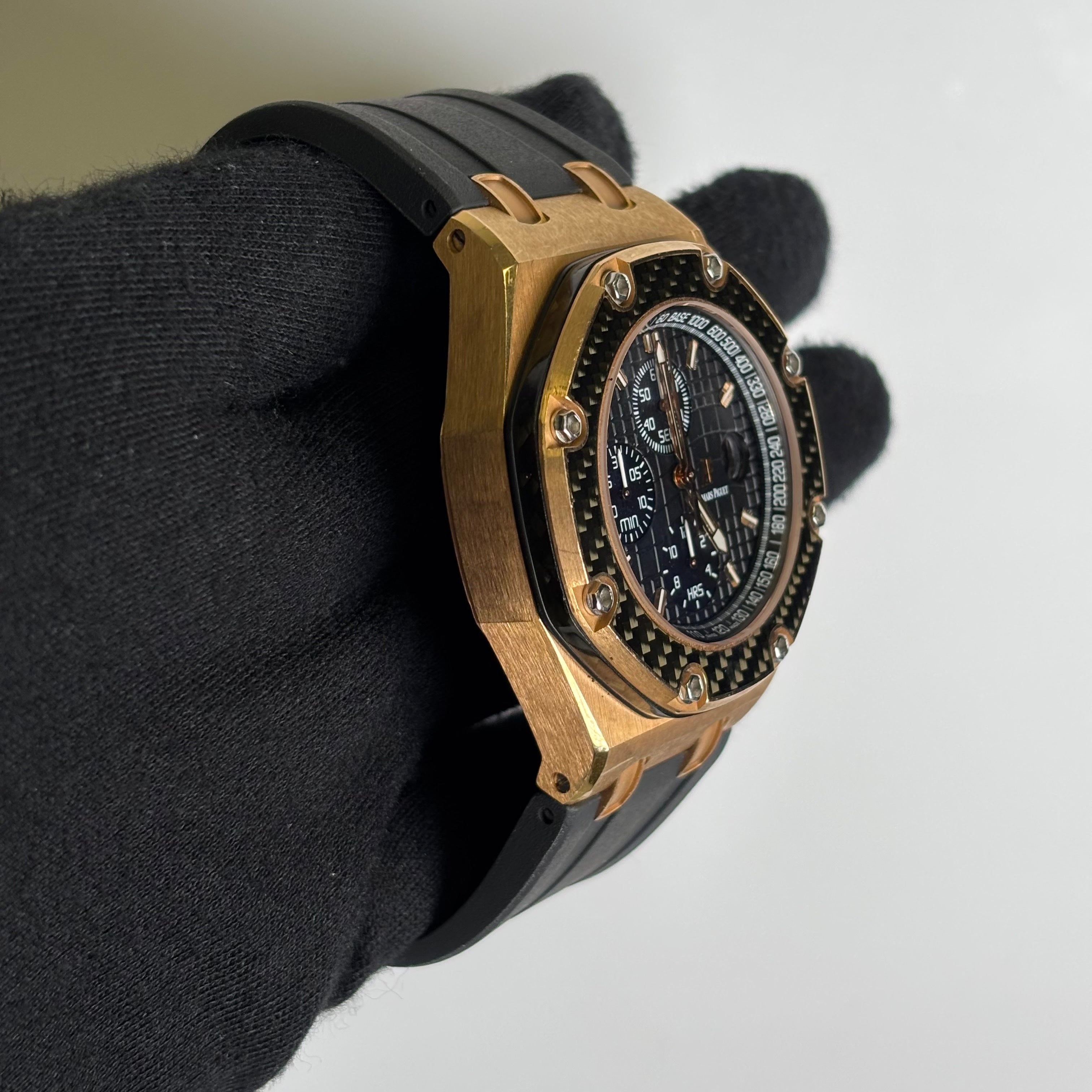 Audemars Piguet Royal Oak 42mm Black Dial Watch Ref# 26030RO.OO.D001IN.01 - Happy Jewelers Fine Jewelry Lifetime Warranty