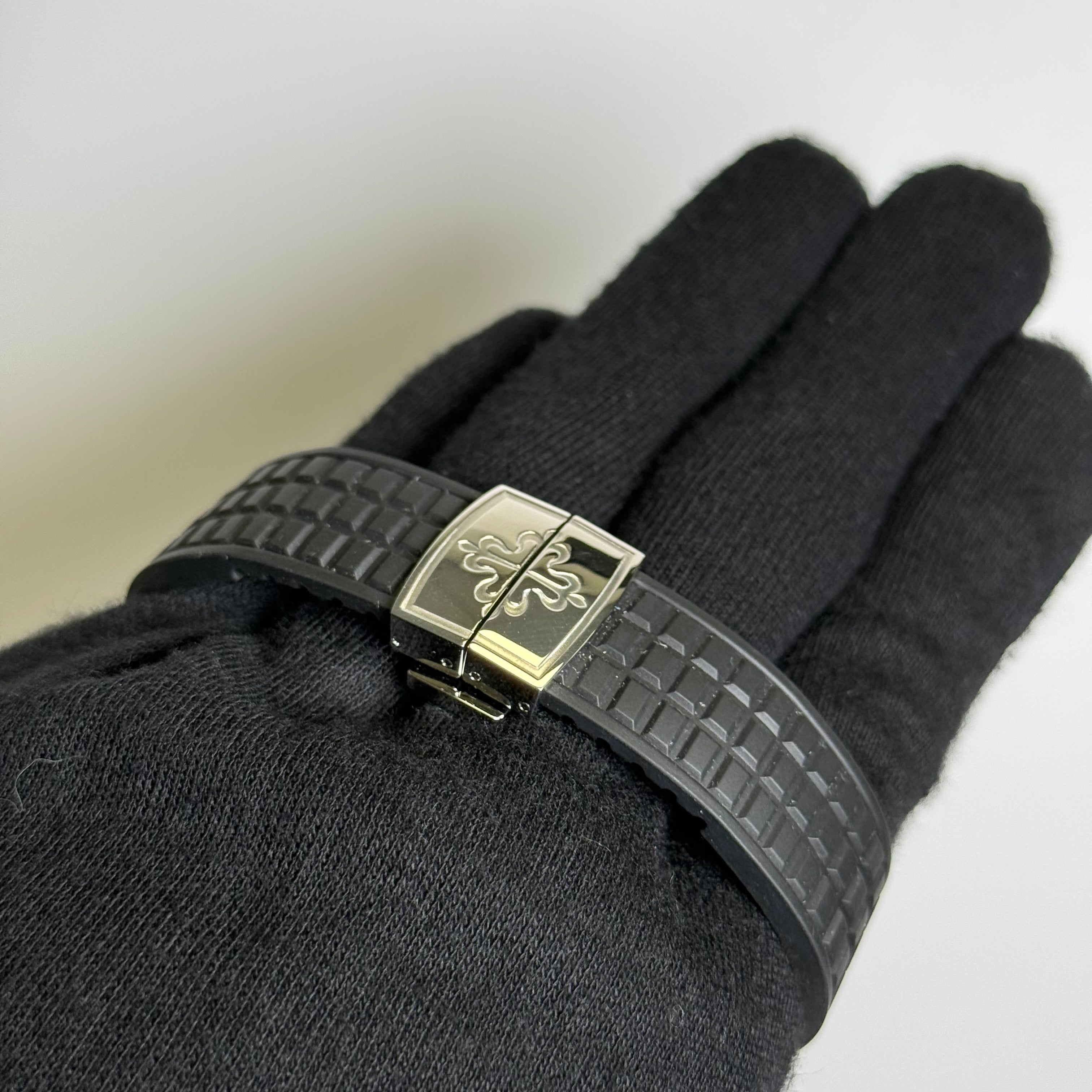 Patek Philippe Aquanuat 38mm Black Dial Watch Ref# 5267/200A-001 - Happy Jewelers Fine Jewelry Lifetime Warranty