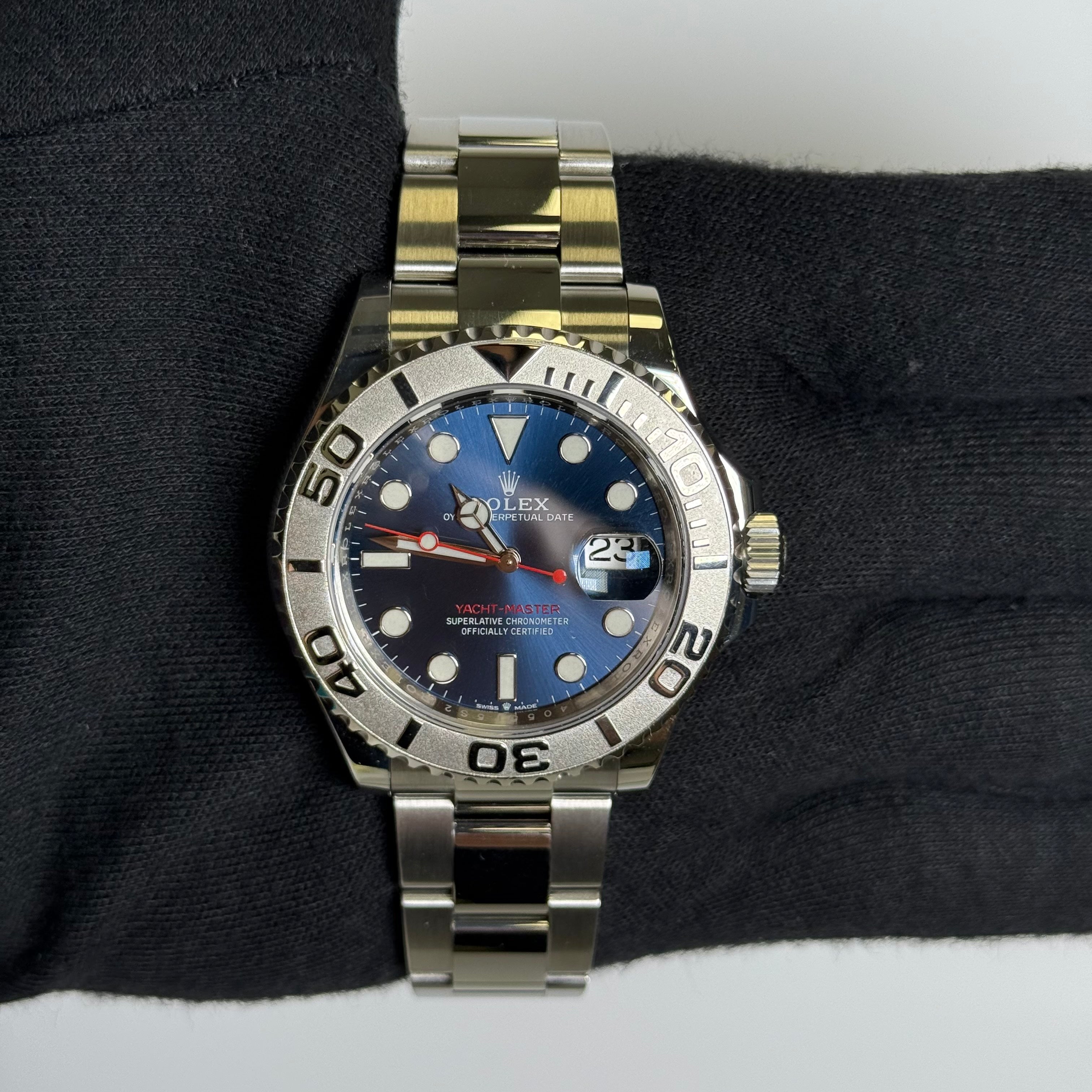 Rolex Yacht-Master 40mm Blue Dial Watch Ref# 126622 - Happy Jewelers Fine Jewelry Lifetime Warranty