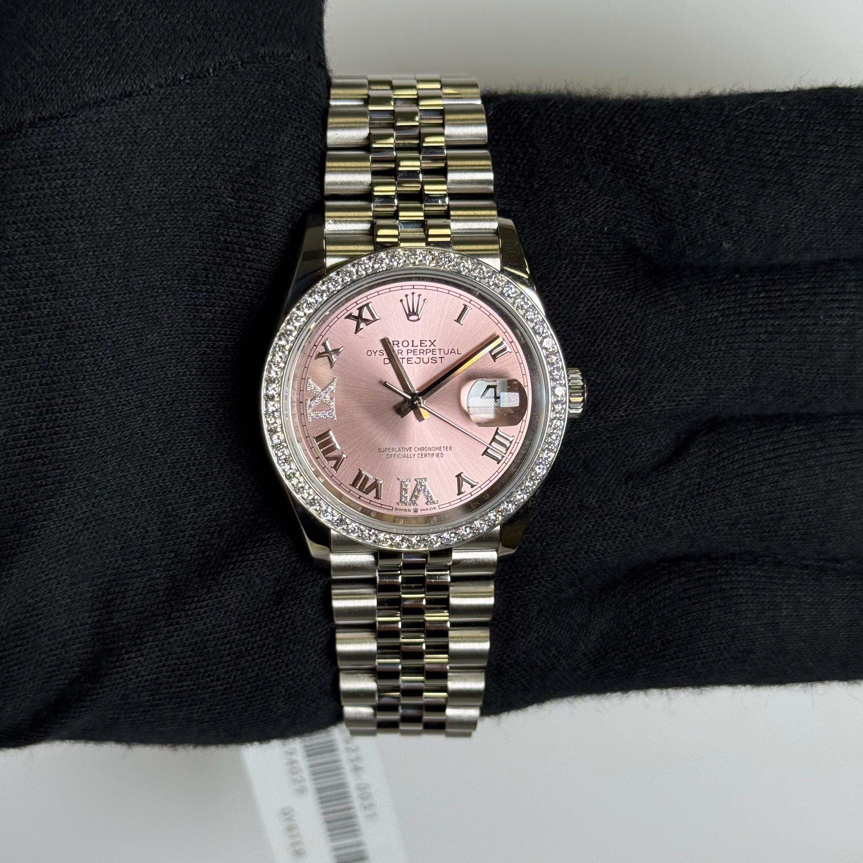 Rolex Datejust 36mm Pink Dial Watch Ref# 126234 - Happy Jewelers Fine Jewelry Lifetime Warranty