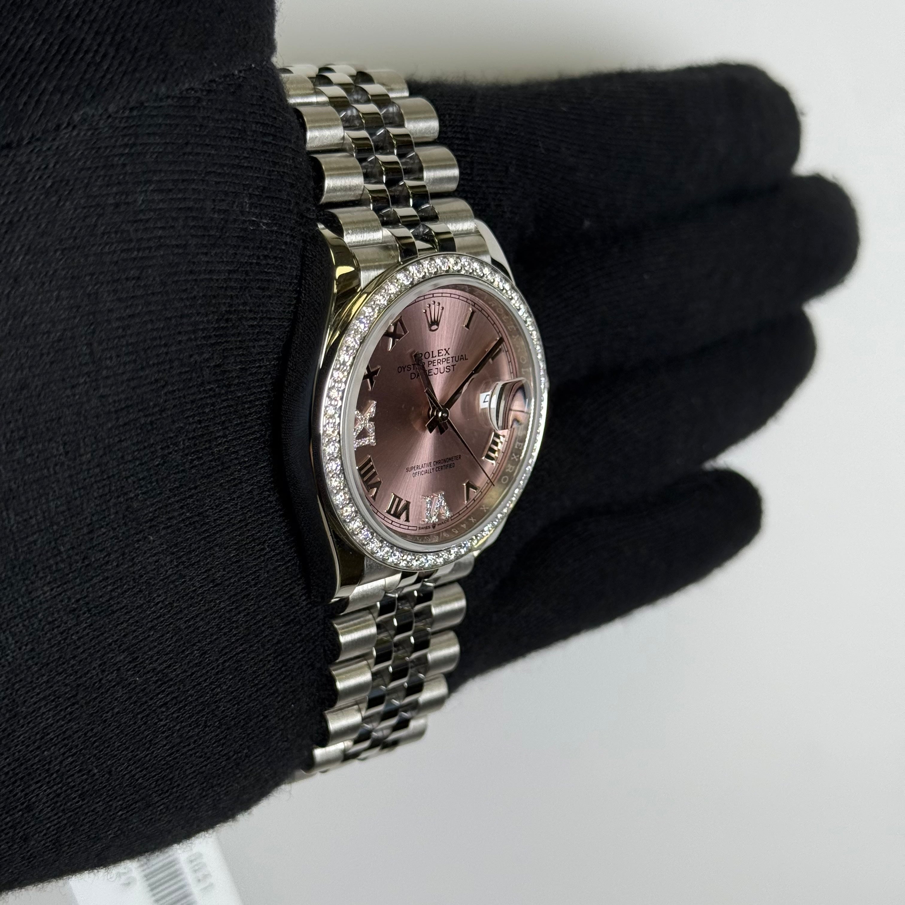 Rolex Datejust 36mm Pink Dial Watch Ref# 126234 - Happy Jewelers Fine Jewelry Lifetime Warranty