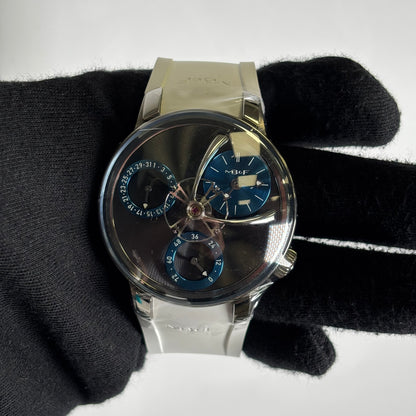 MB&F Legacy Machine 44mm Openwork Dial Watch Ref# 04.TR.BLB - Happy Jewelers Fine Jewelry Lifetime Warranty