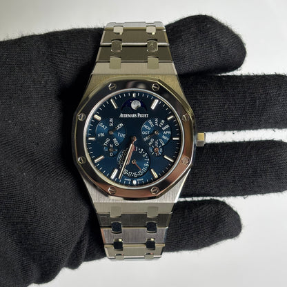Audemars Piguet Royal Oak 41mm Blue Dial Watch Ref# 26586IP.OO.1240IP.01 - Happy Jewelers Fine Jewelry Lifetime Warranty
