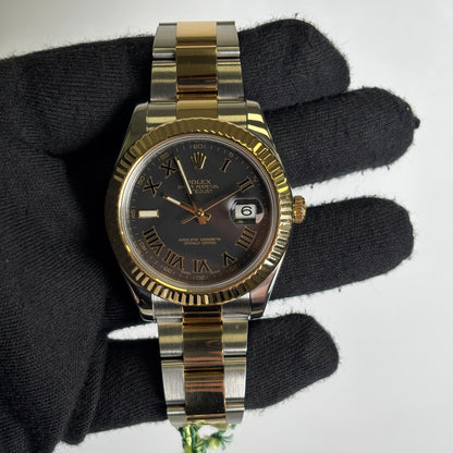 Rolex Datejust 41mm Black Dial Watch Ref# 116333 - Happy Jewelers Fine Jewelry Lifetime Warranty