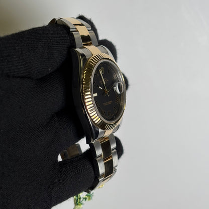 Rolex Datejust 41mm Black Dial Watch Ref# 116333 - Happy Jewelers Fine Jewelry Lifetime Warranty
