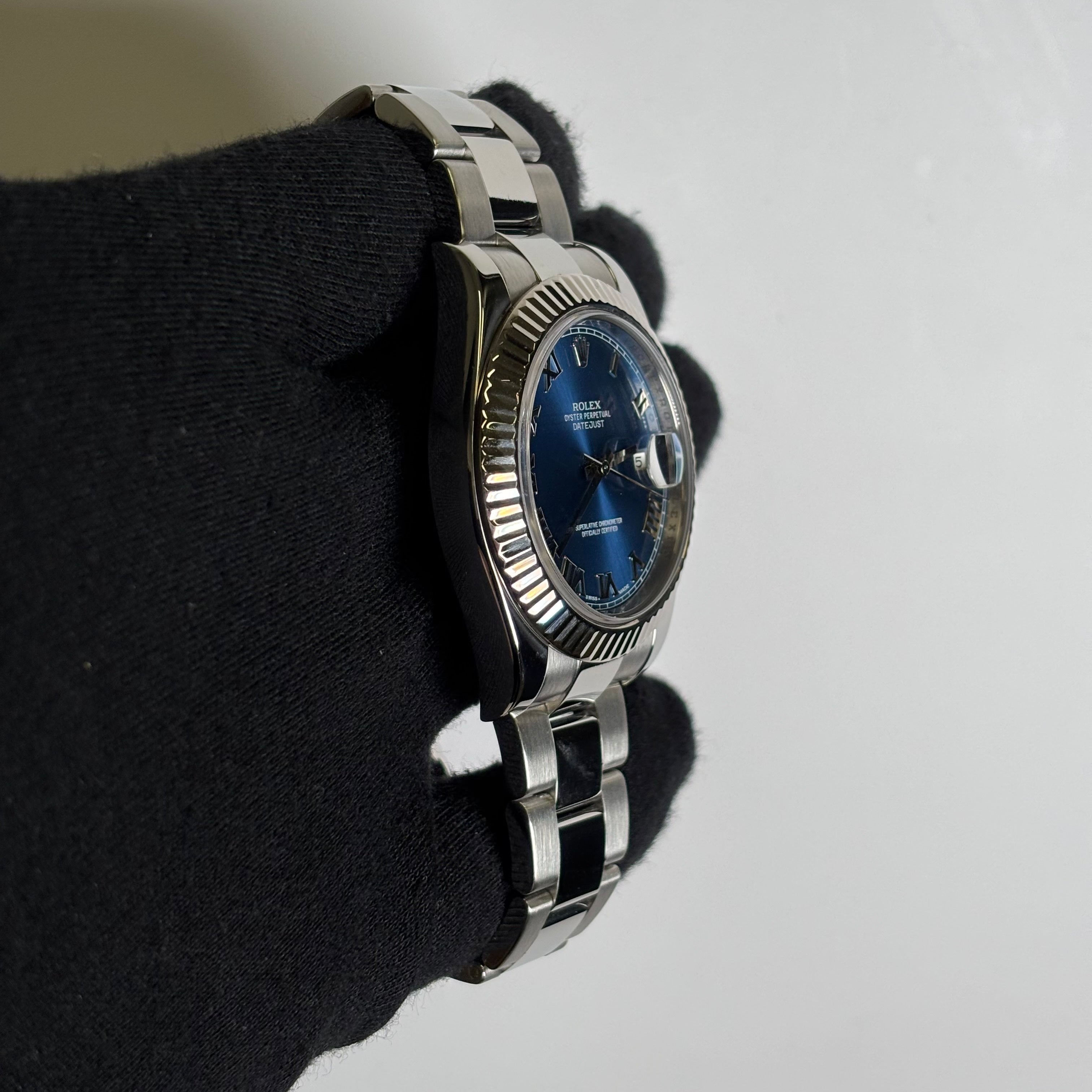 Rolex Datejust 41mm Blue Dial Watch Ref# 116334 - Happy Jewelers Fine Jewelry Lifetime Warranty