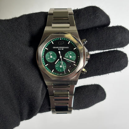 Girard Perregaux Laureato 42mm Black Dial Watch Ref# 81020-11-3254-1GM - Happy Jewelers Fine Jewelry Lifetime Warranty