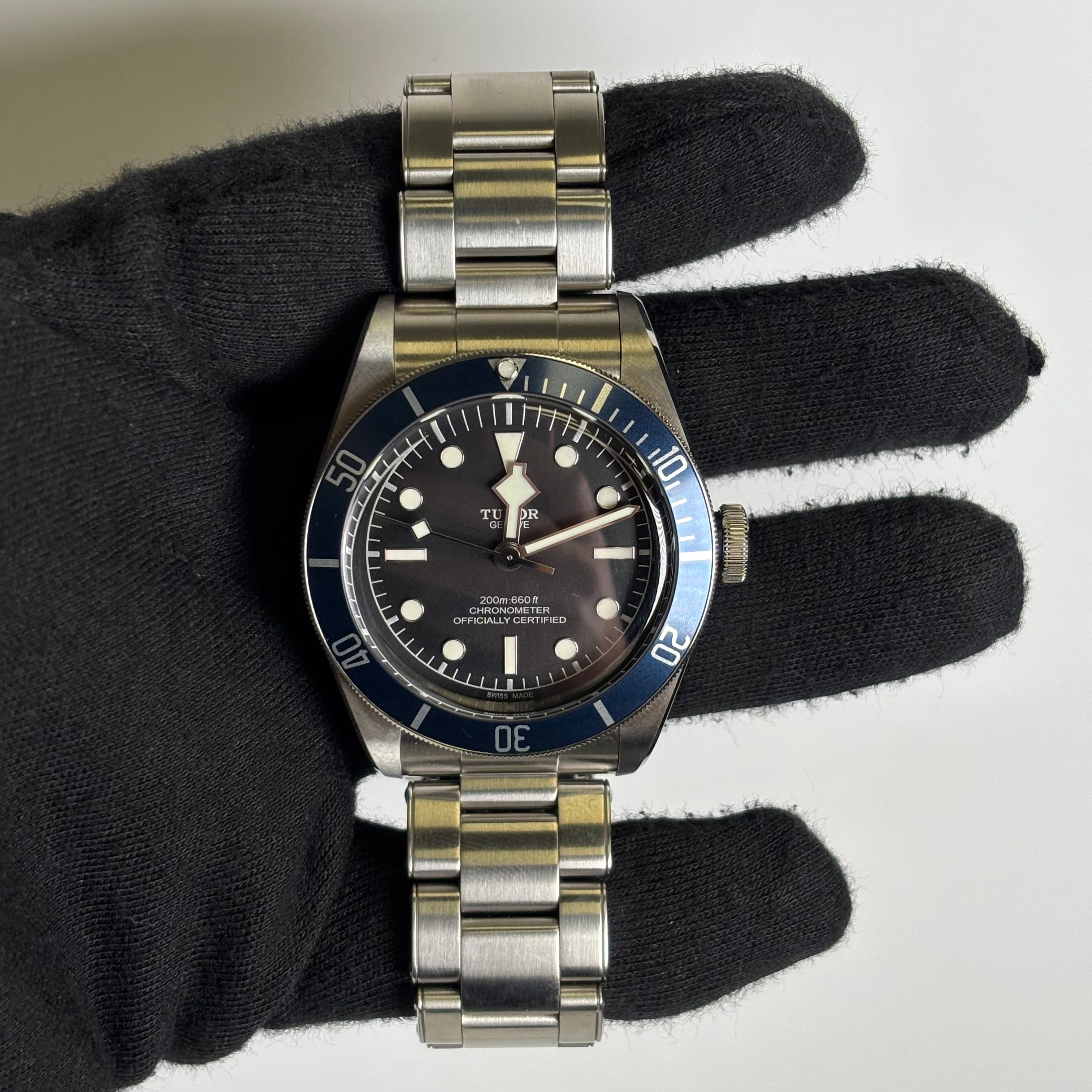 Tudor Black Bay 41mm Black Dial Watch Ref# 79230B - Happy Jewelers Fine Jewelry Lifetime Warranty