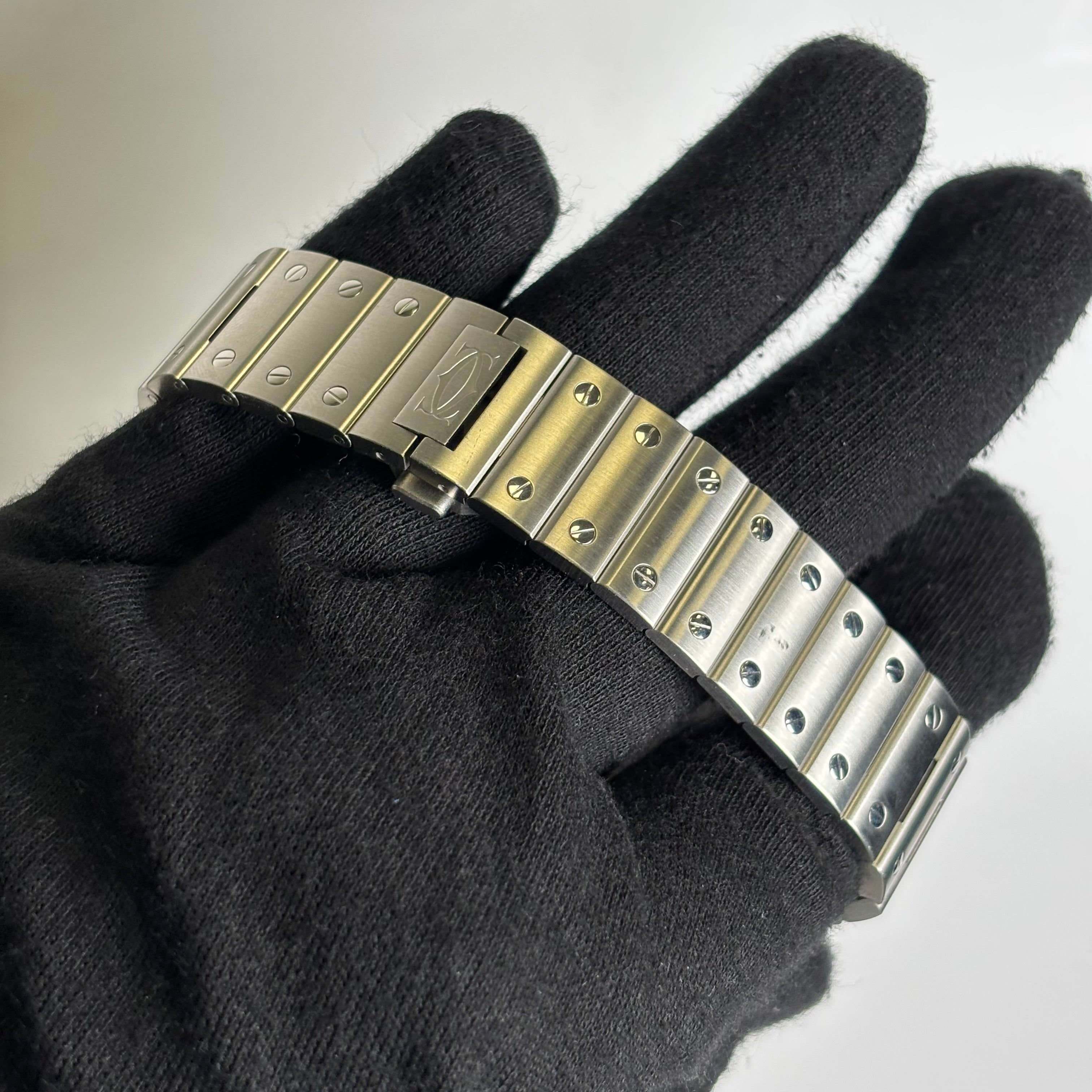 Cartier Santos 39.8mm Green Dial Watch Ref# WSSA0062 - Happy Jewelers Fine Jewelry Lifetime Warranty