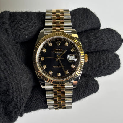 Rolex Datejust 41mm Black Dial Watch Ref# 126333 - Happy Jewelers Fine Jewelry Lifetime Warranty