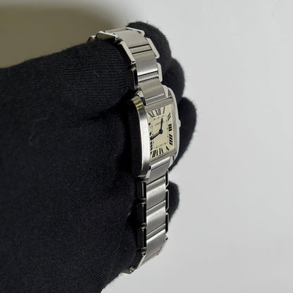 Cartier Tank 25mm Ivory Dial Watch Ref# WSTA0005 - Happy Jewelers Fine Jewelry Lifetime Warranty