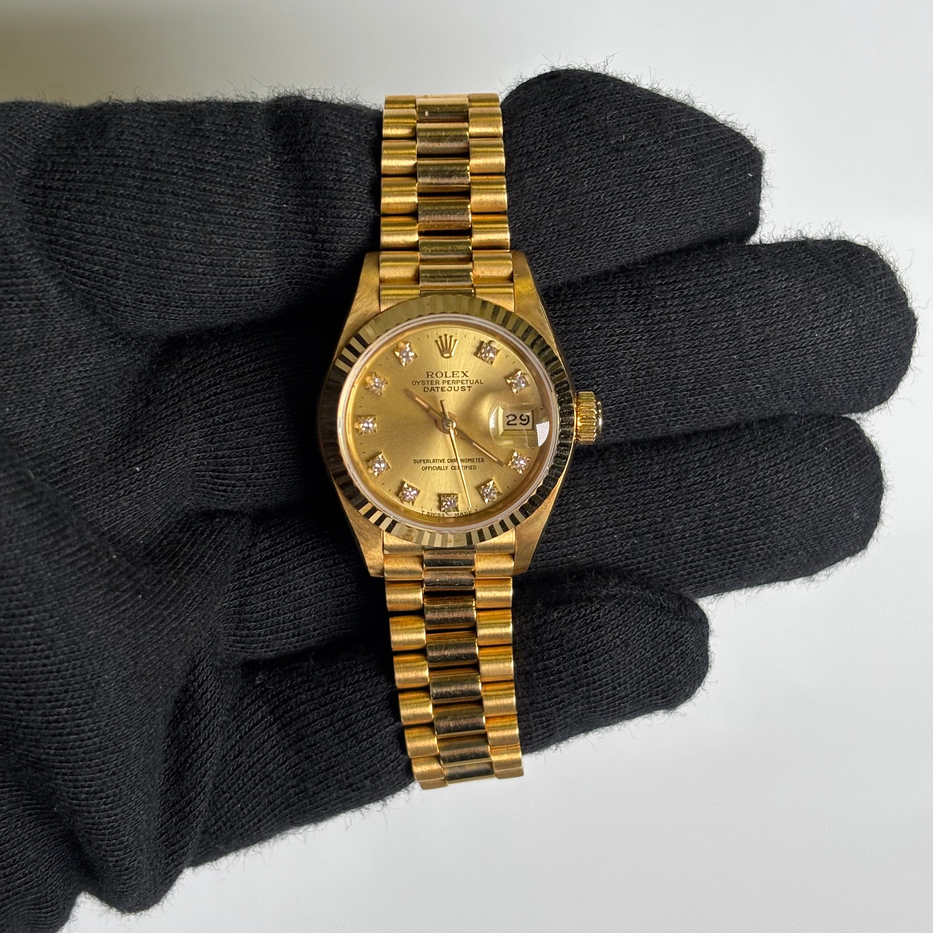 Rolex Datejust 26mm Champagne Dial Watch Ref# 69178 - Happy Jewelers Fine Jewelry Lifetime Warranty