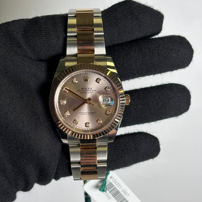 Rolex Datejust 41mm Pink Dial Watch Ref# 126331 - Happy Jewelers Fine Jewelry Lifetime Warranty