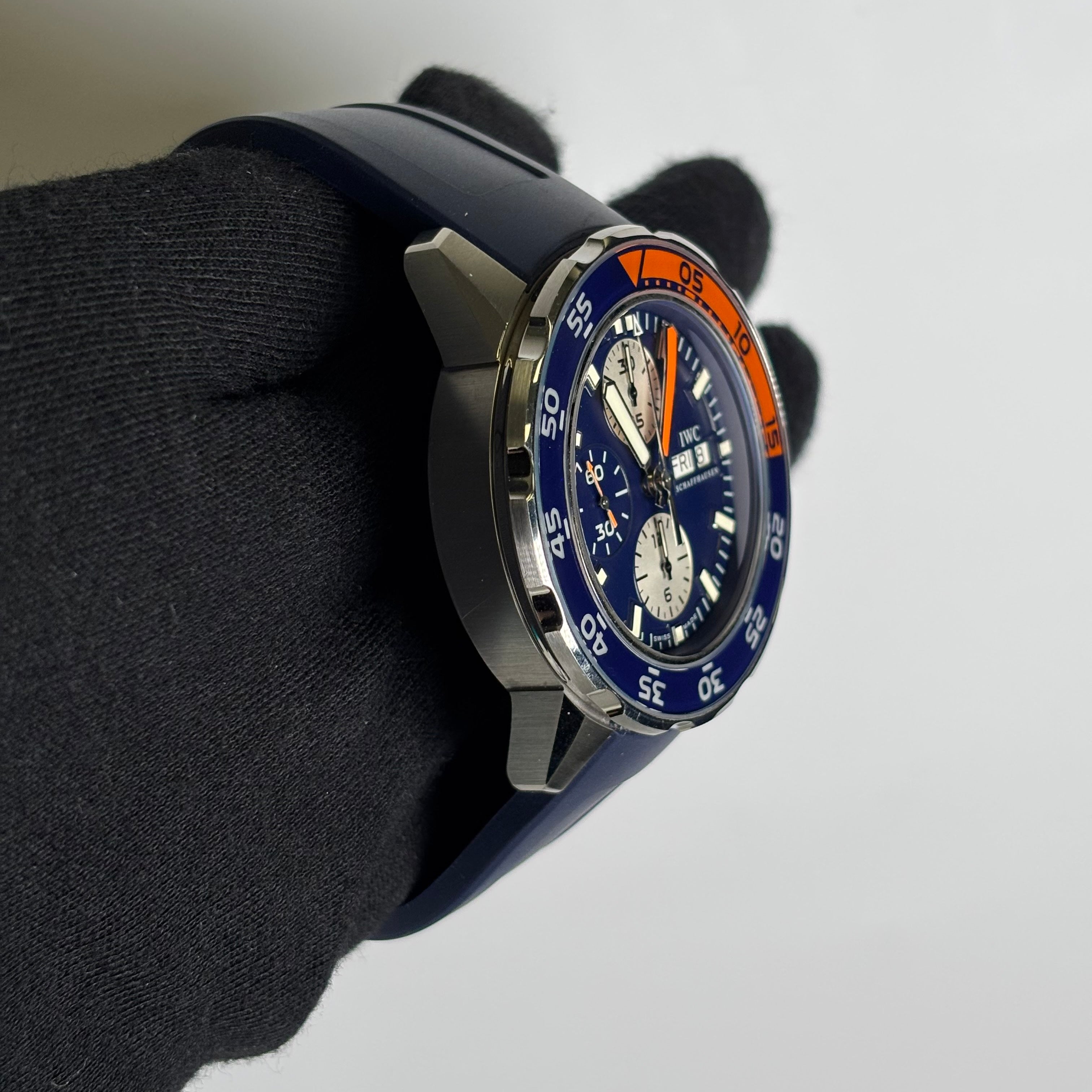 IWC Aquatimer 44mm Blue Dial Watch Ref# IW376704 - Happy Jewelers Fine Jewelry Lifetime Warranty