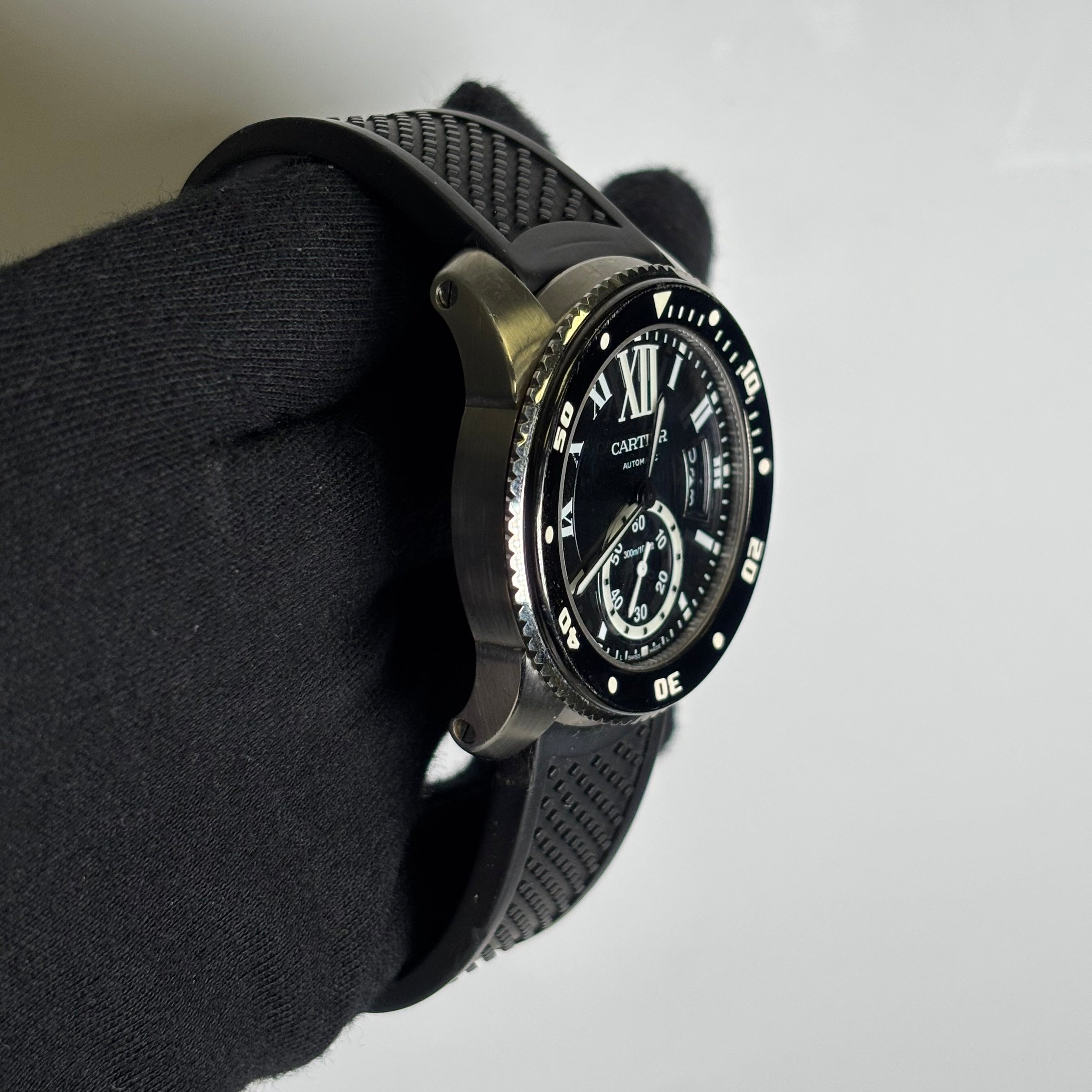 Cartier Calibre 42mm Black Dial Watch Ref# W7100056 - Happy Jewelers Fine Jewelry Lifetime Warranty