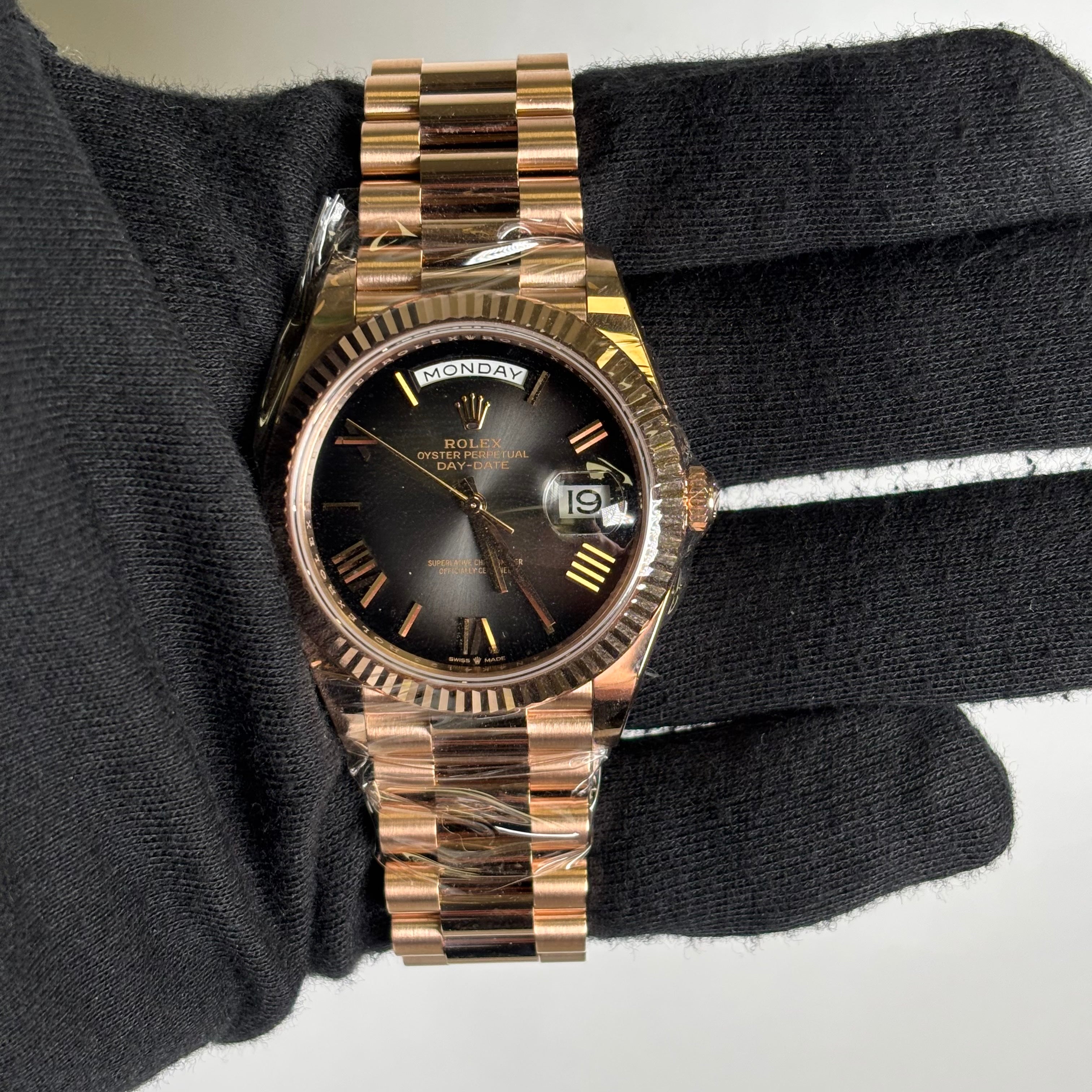 Rolex Day-Date 40mm Grey Dial Watch Ref# 228235 - Happy Jewelers Fine Jewelry Lifetime Warranty