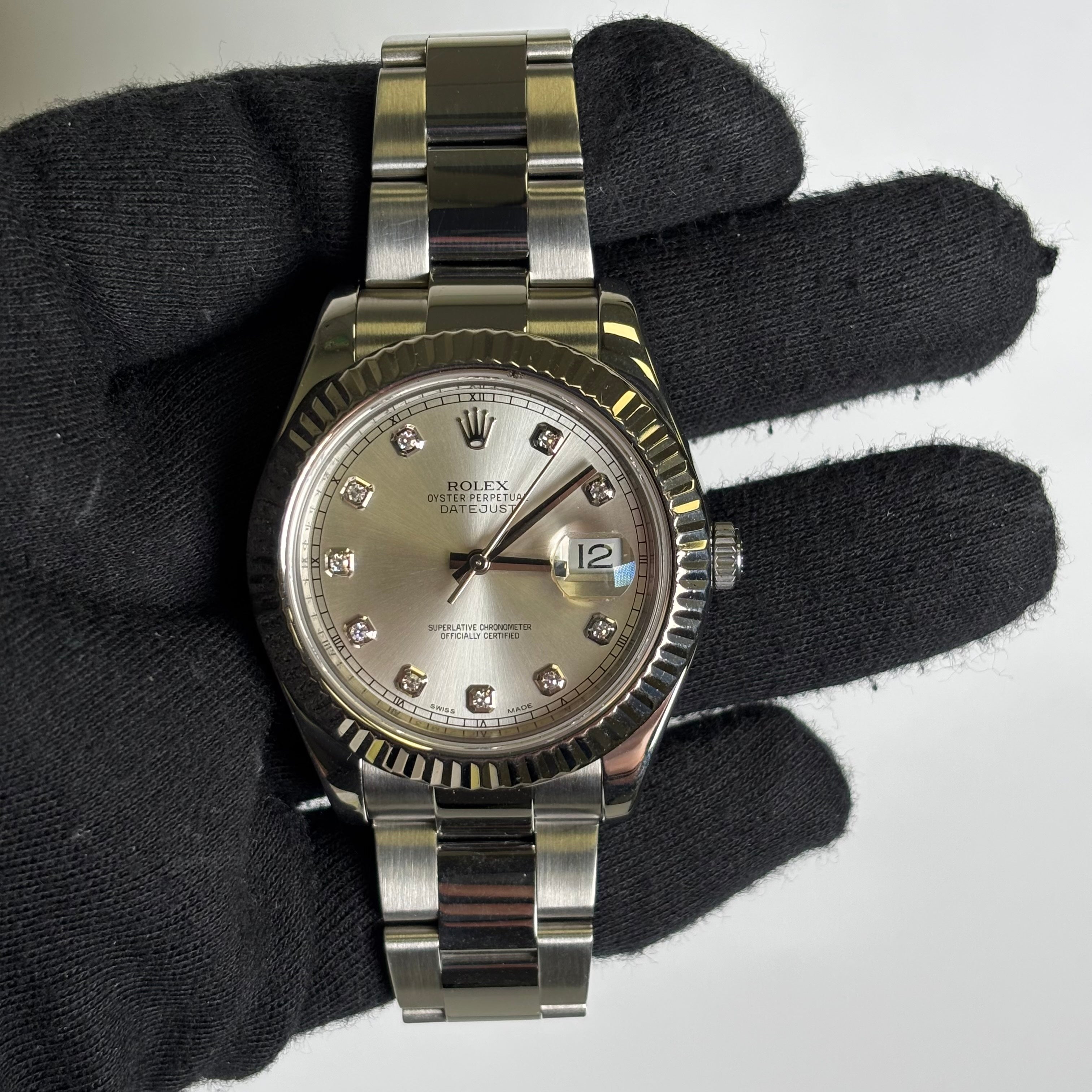 Rolex Datejust 41mm Silver Dial Watch Ref# 116334 - Happy Jewelers Fine Jewelry Lifetime Warranty