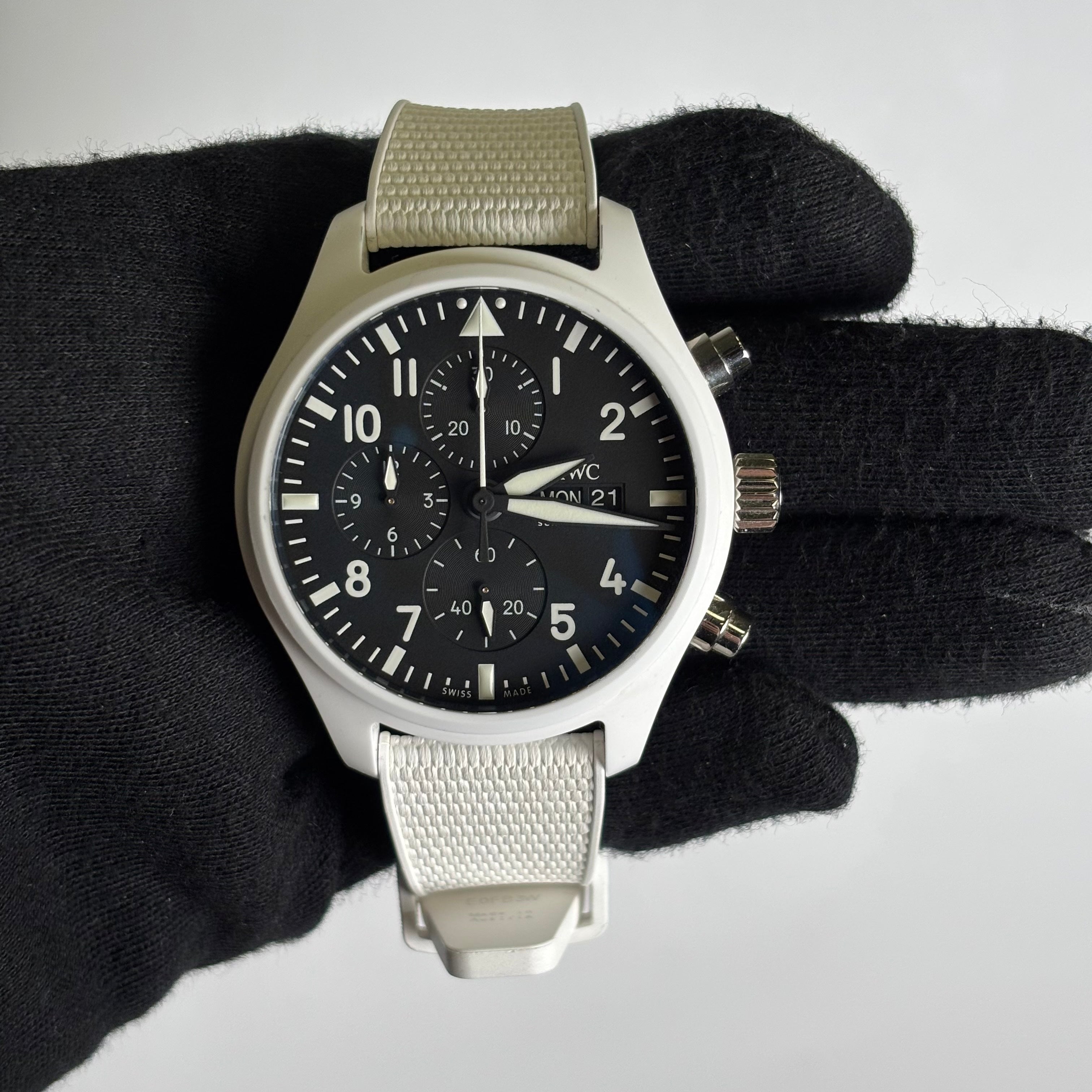 IWC Big Pilot 44.5mm Black Dial Watch Ref# IW389105 - Happy Jewelers Fine Jewelry Lifetime Warranty